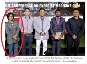 Brican English student doctor Farhana Fafa in Bernama news