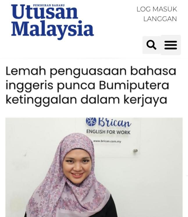 Brican English in Utusan Malaysia e1779169711419